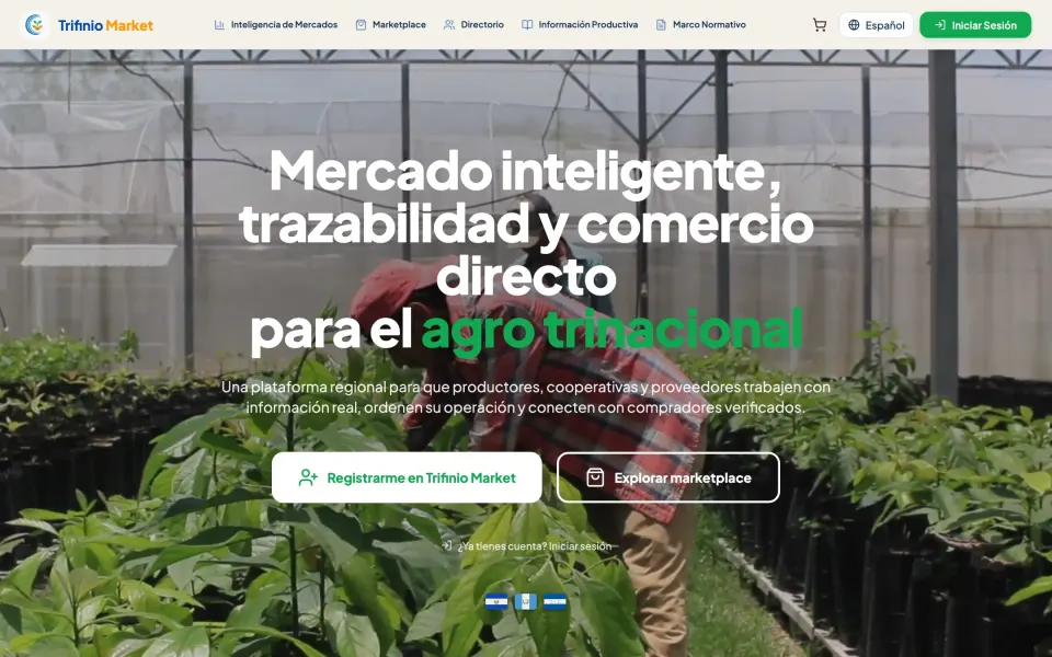 Portada de Trifinio Market: mercado inteligente, trazabilidad y comercio directo para el agro trinacional